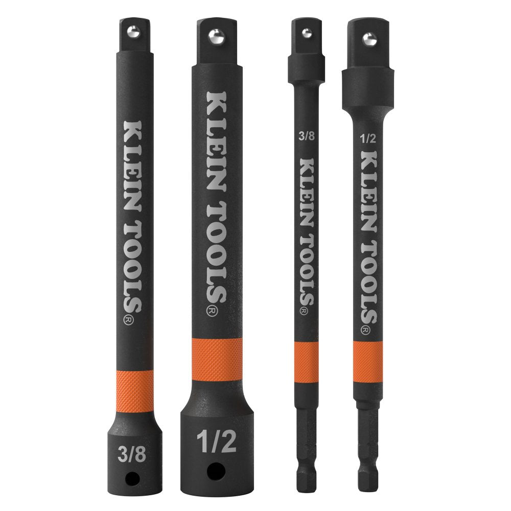 Klein Tools 6"IMPACT DRIVER/SOCKET Extension Bar Set 4-PIECE (Set)