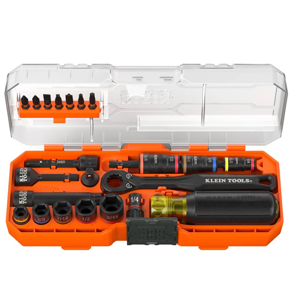 Klein Tools Pass-through Flip Socketstarter Set SAE 23-PC (Set)