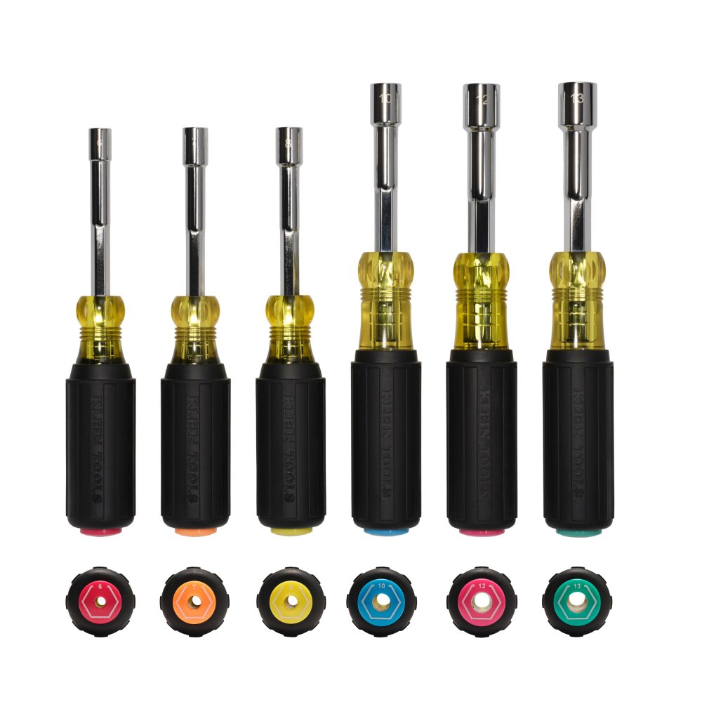 Klein Tools Metric Magnet Color Hollow Driver Set 6-PIECE