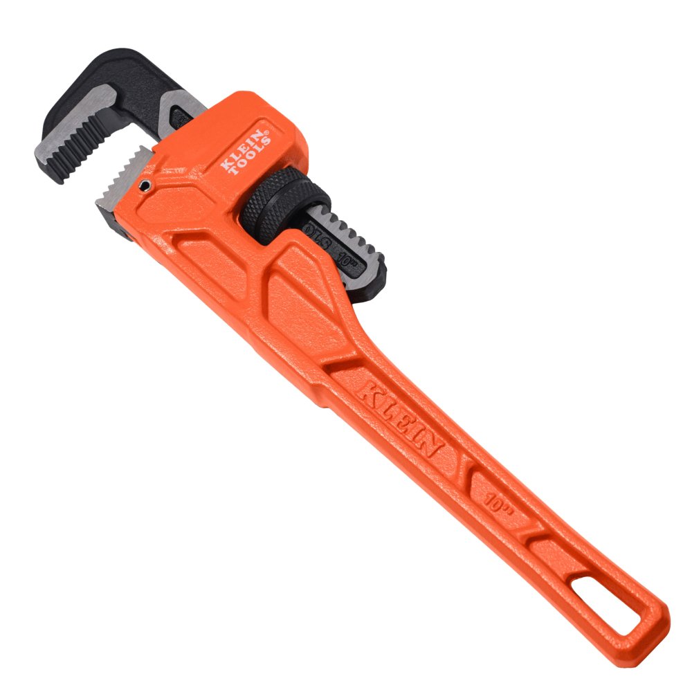 Klein Tools Adjustable Cast Iron Pipe Wrench 10-INCH
