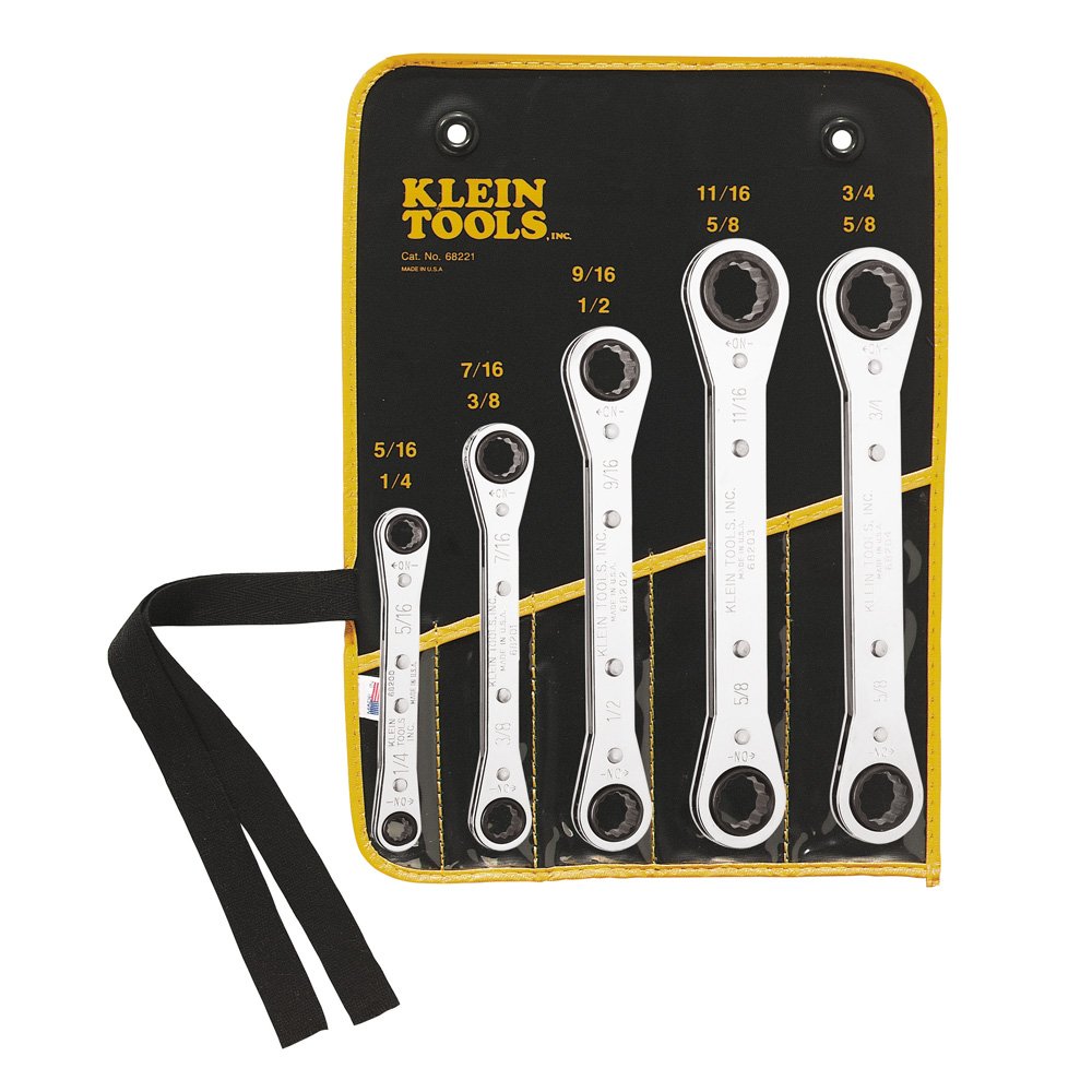 Klein Tools 68221 5 PC Ratchet Wrenc (Set)