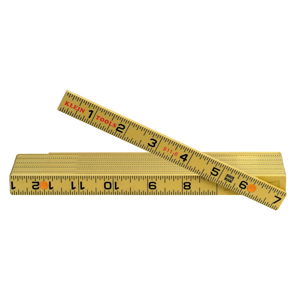 Klein Tools Fiberglass Folding ;RULE6' Outside Reading