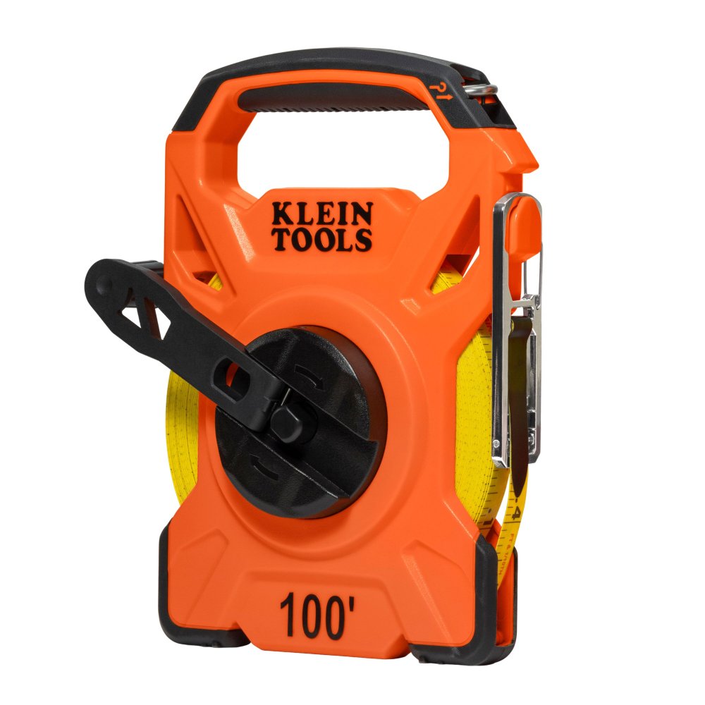 Klein Tools 100' Open Reel Tape Measure W/HOOK/CARABINER
