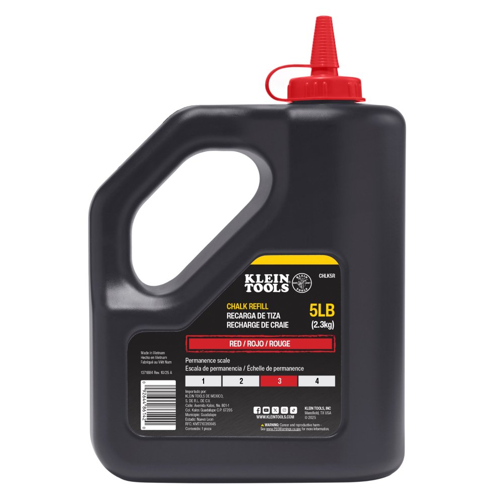 Klein Tools Chalk Refill RED 5-POUND