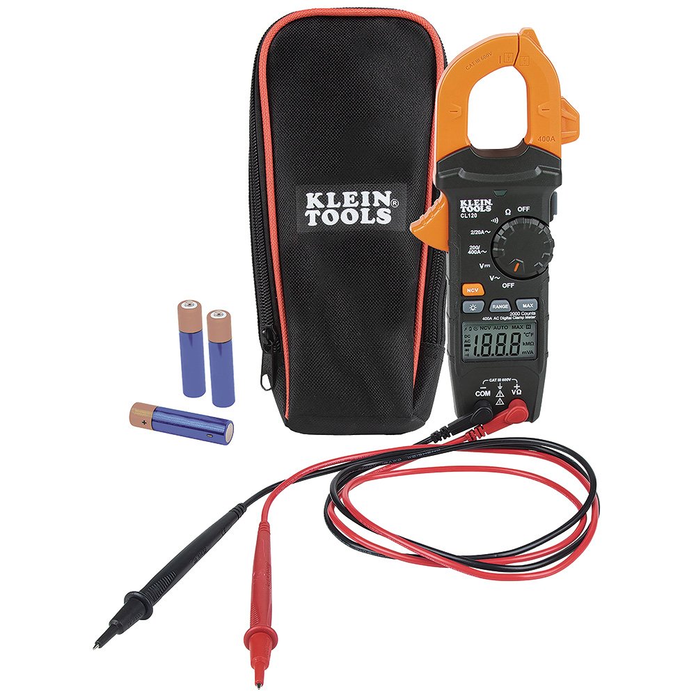 Klein Tools Digital Clamp Meter Acauto-ranging 400 AMP