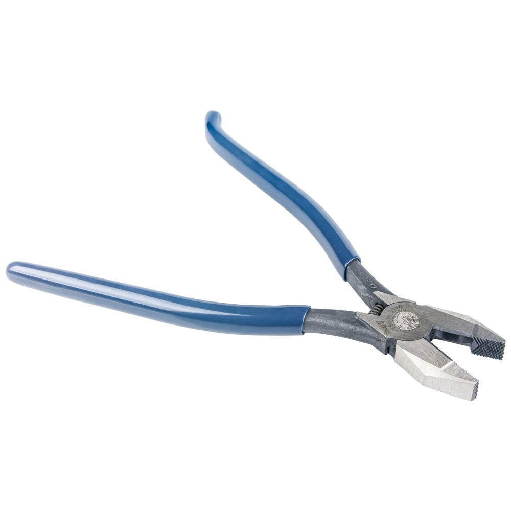 Klein Tools Ironworker's Rebar Pliers Lhand Spring Loaded 9"
