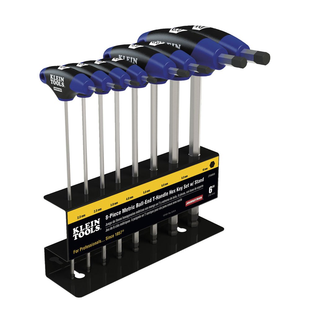Klein Tools 8 PC 6" Metric Ball-endjourneyman T-handle