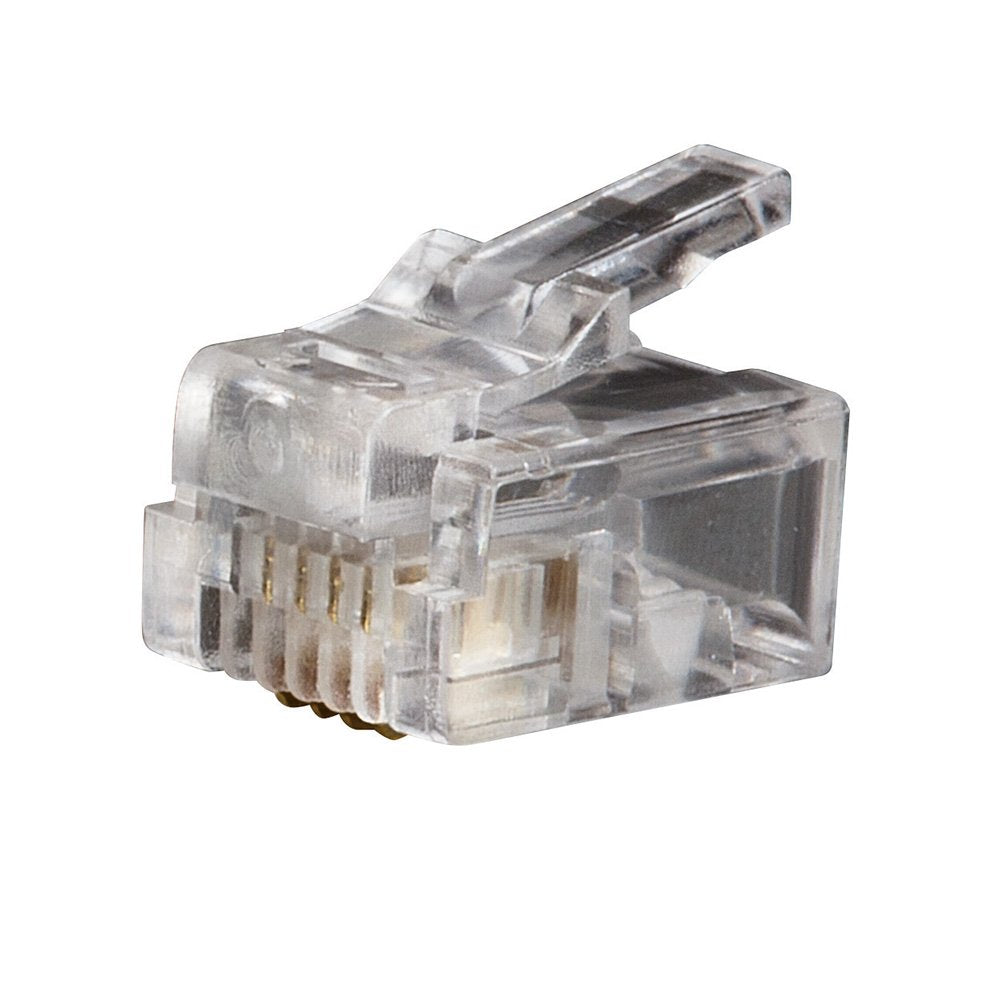 Klein Tools Modular Telephone PLUGSRJ11 6P4C, 25/Pack