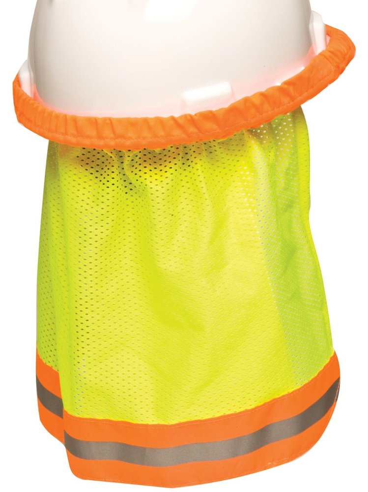 MSA HI-VIZ Ylw-grn SUNSHADEW/REFLC STRIPE/ORNG Band