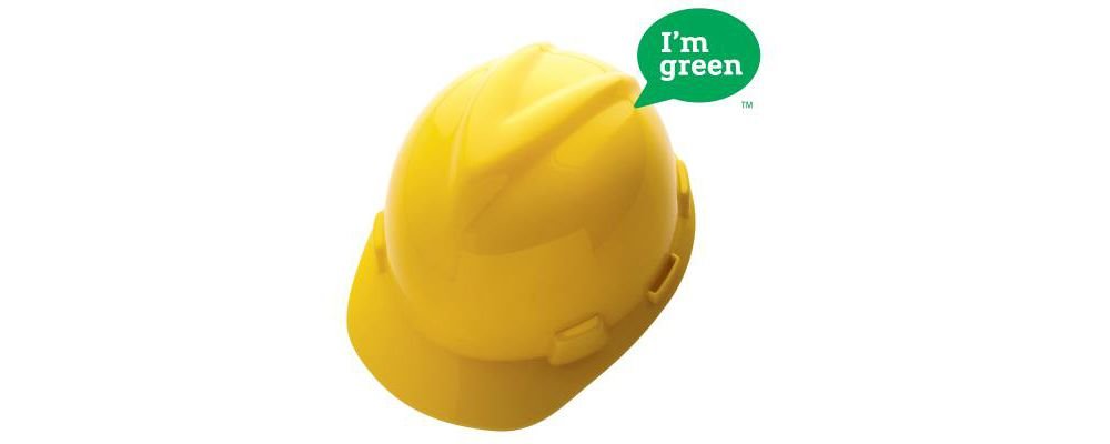 MSA CAP/ V-gard GREEN/ Coloryellow, 20/Case