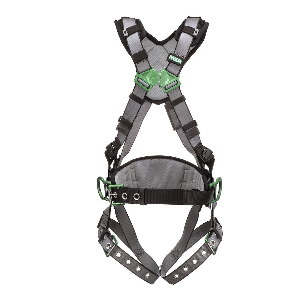 MSA Harn V-fit Const XSM Bk&hip D Tbls Shpad