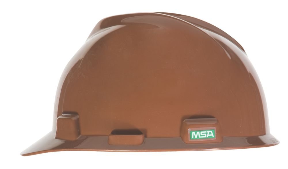 MSA Brown V-gard Slotted HAR, 20/Case