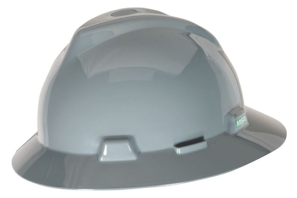 MSA Gray V-gard Hard Hat