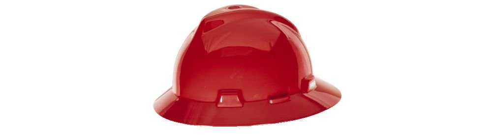 MSA RED V-gard Hard Hat