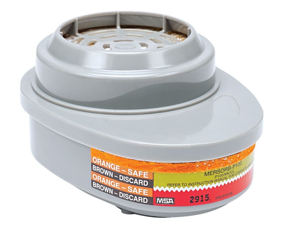 MSA MERSORB-P100 Cartridge, 2/Pack
