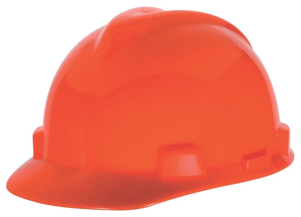MSA Cap Super-v HI-VIZ Orange Ratchet