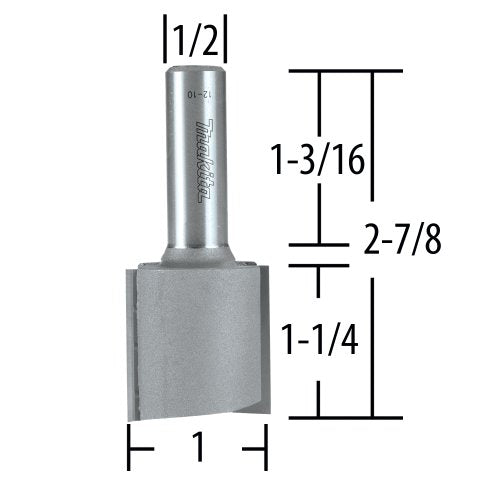 Makita 1" Straight Router BIT2-FLUTE CAR