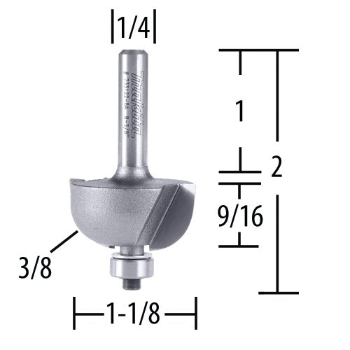 Makita Router Bit 3/8" Cove CT