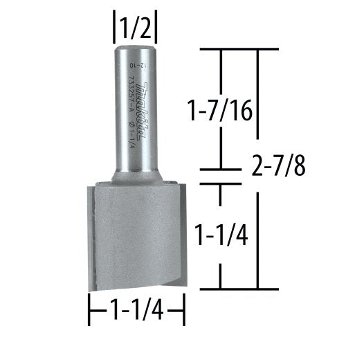 Makita CT Bit 1-1/4ST 2FL 1/2SH 3606