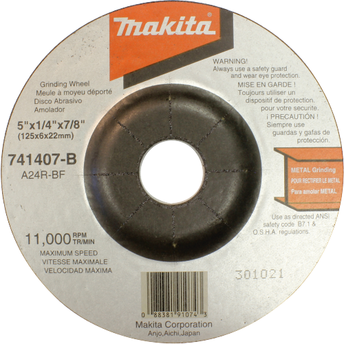 Makita 5" Grinding Wheel 24GRIT9005B 9505BHKIT (Pack)