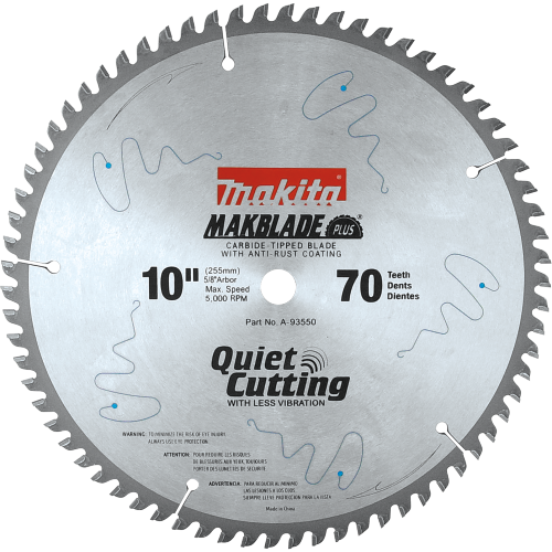 Makita 10" X 70T Quiet Cuttingmakblade