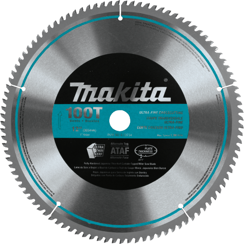 Makita 12" X 1" 100T Micro Polished Miter Saw Blade