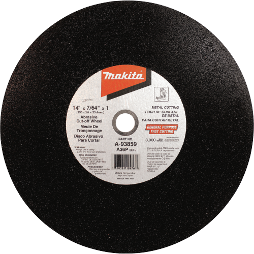 Makita 14" Cut OFF Wheel, 25/Box