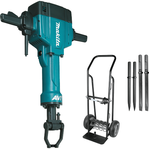Makita 64 LB. AVT Breaker Hammer W/ Free Cart & 4 Bits