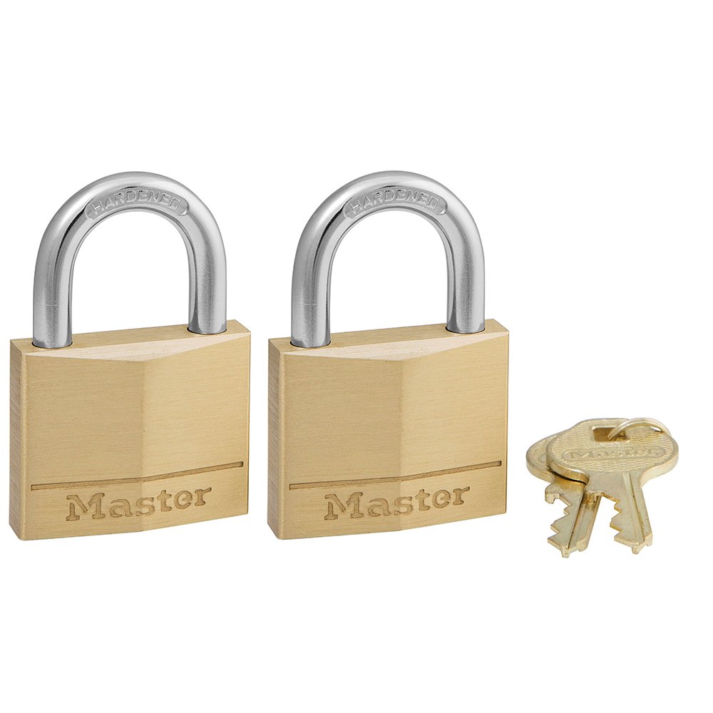 Master Lock Solid Brass Padlocks; #140D, 6/Box