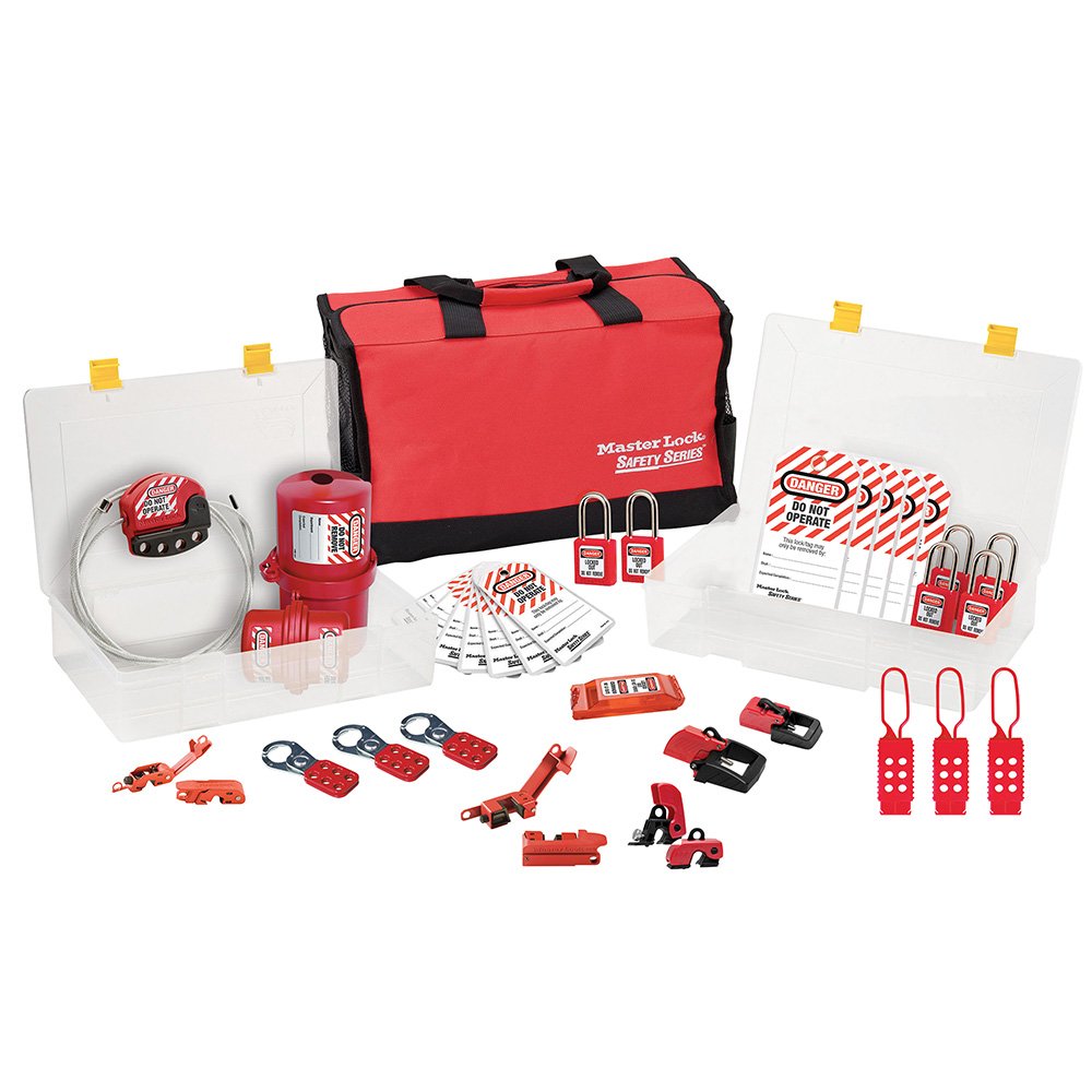 Master Lock Electrical Loto Kit; Locks & Premier Asst