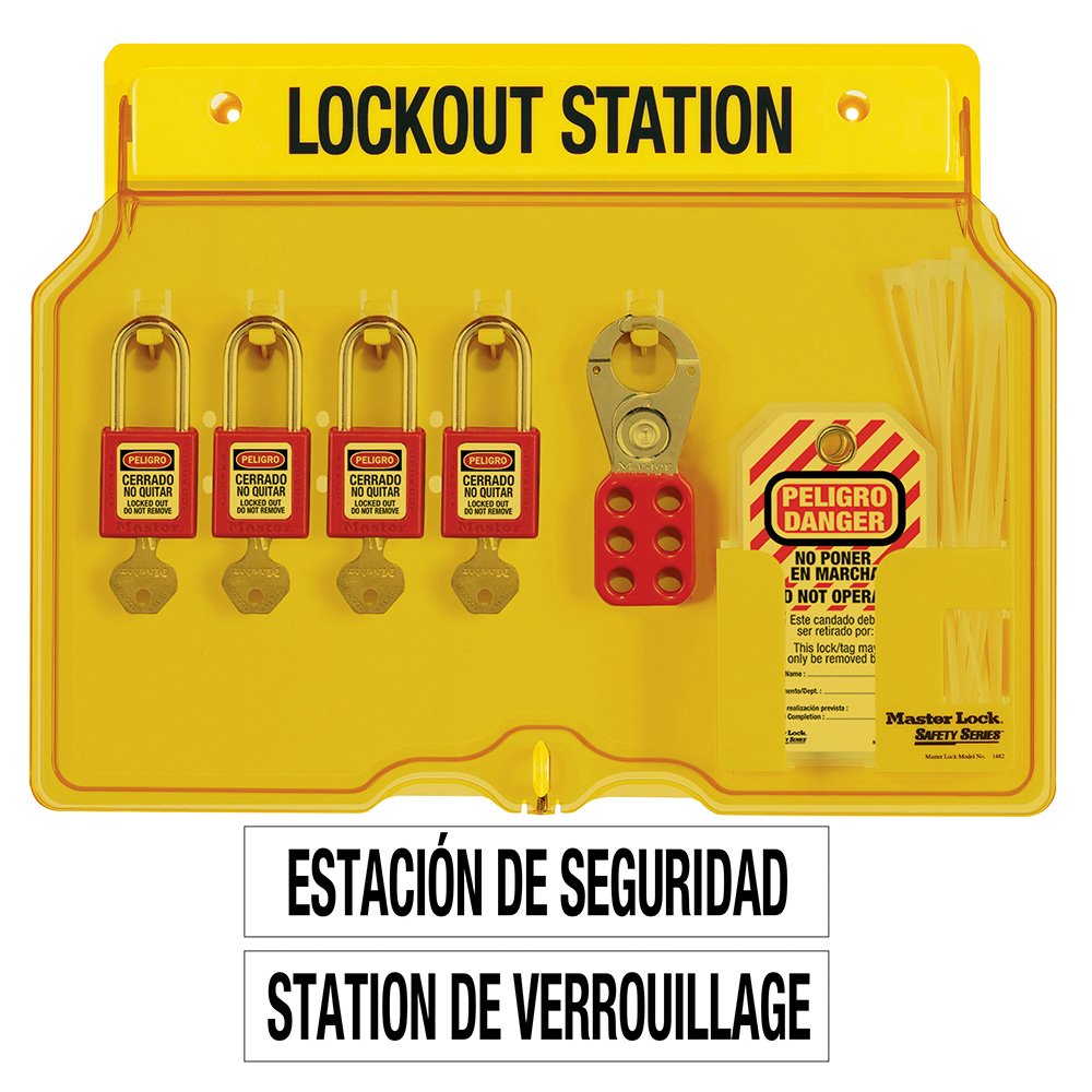 Master Lock 4-LOCK Station Zenex Thermoplastic Padlocks