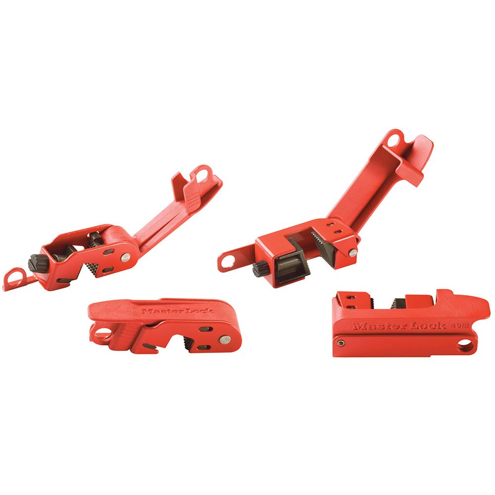 Master Lock Grip Tight Breaker Lockout SET-(1)491B &(1)493B (Set)