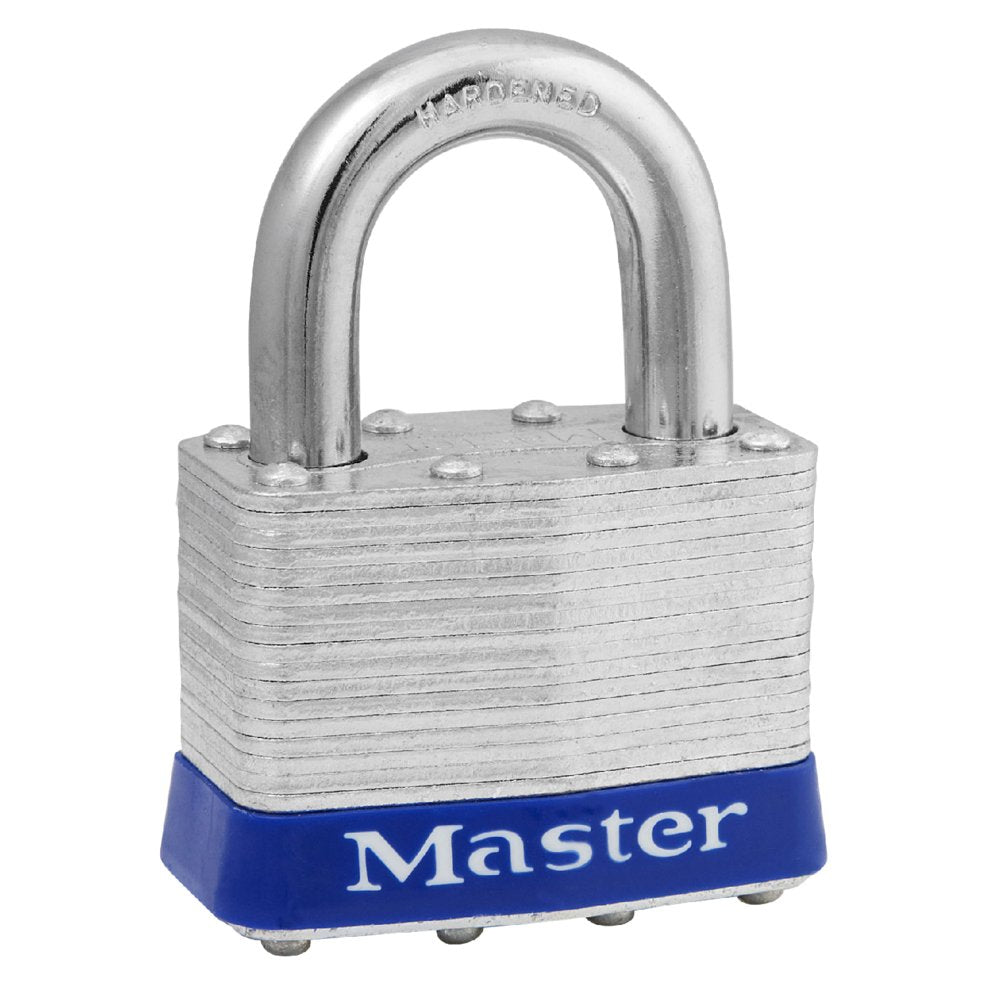 Master Lock 2 IN Wide Lmntd Steel Padlock Unpinned, 6/Box