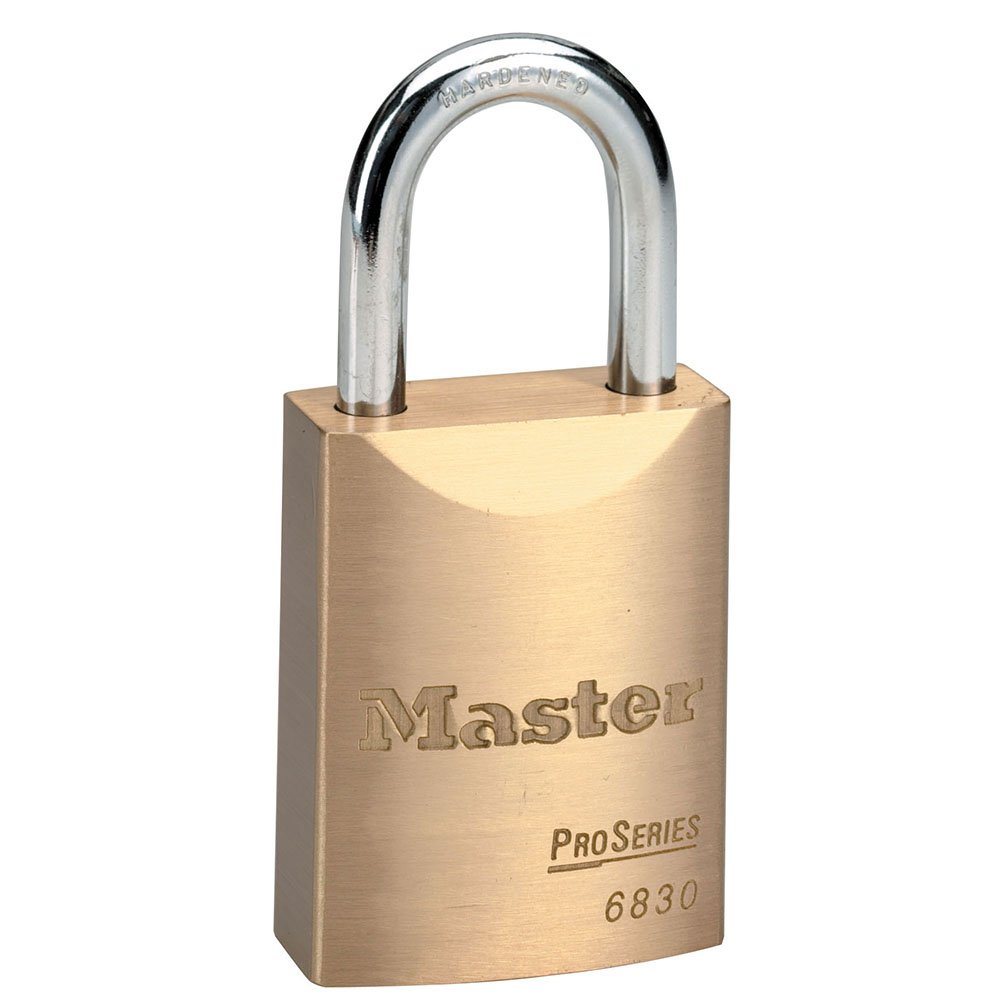 Master Lock 5 Pin Brass Rekeyable Padlock Keyed Diffe, 6/Box