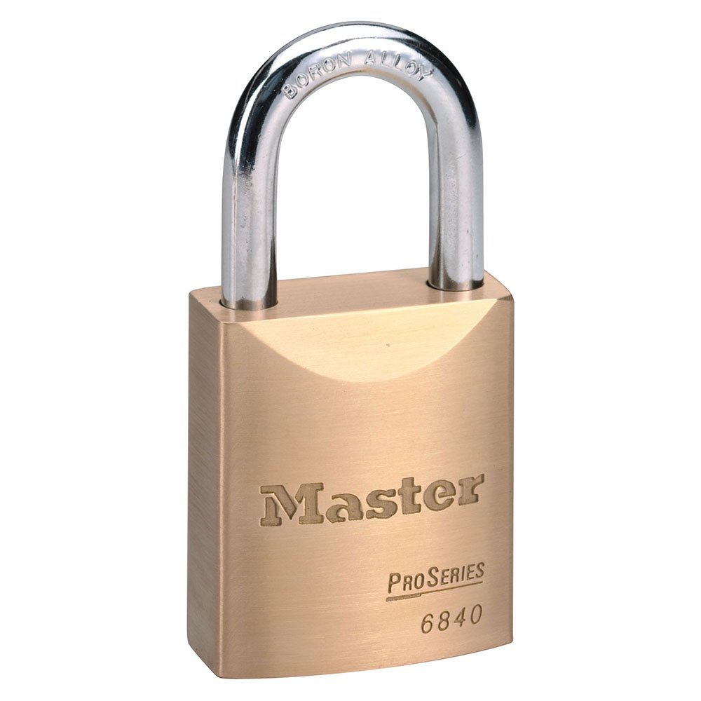 Master Lock 5 Pin Brass Rekeyable Padlock Keyed Diffe, 6/Box