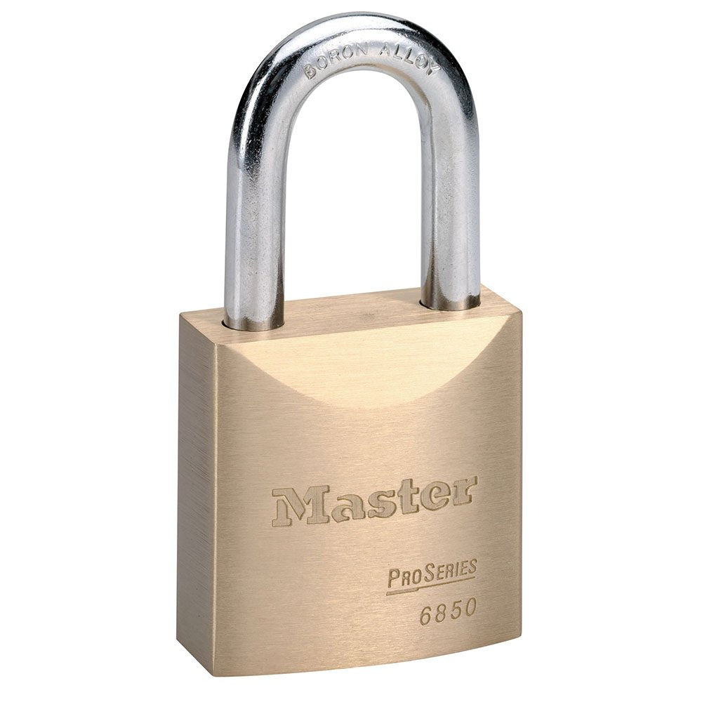 Master Lock 5 Pin Brass Rekeyable Padlock Keyed Diffe, 6/Box