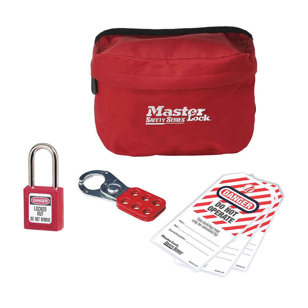 Master Lock Personal Loto Kit-pouch Plastic Lock Hasp Tags