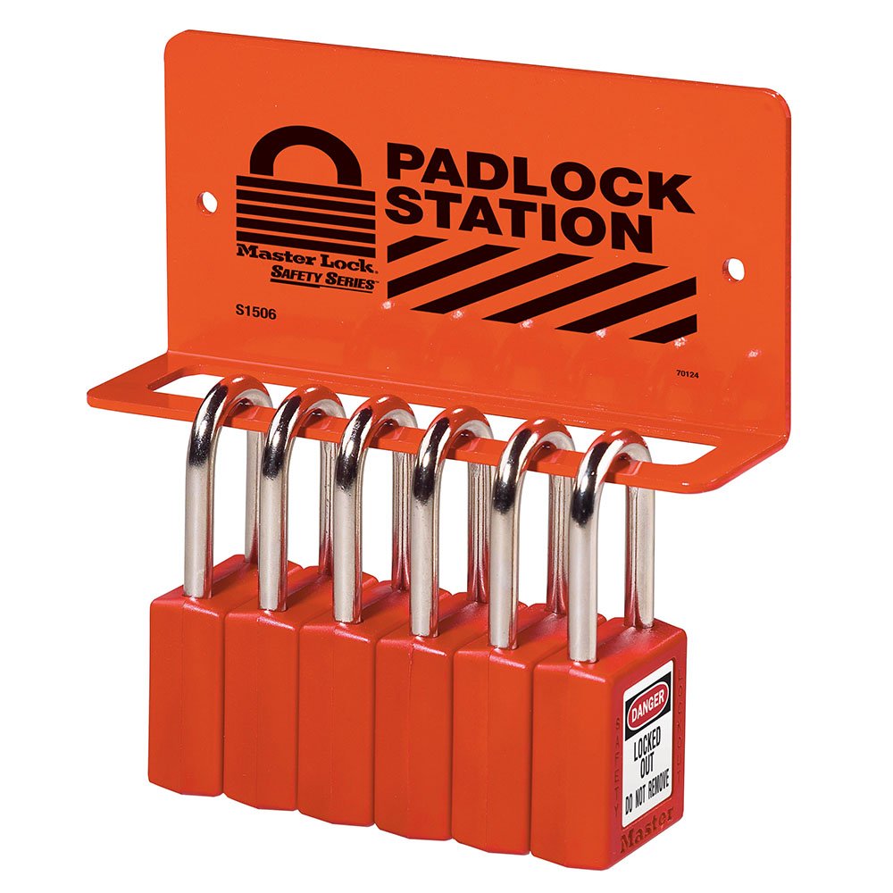 Master Lock SIX Padlock Wall Bracket