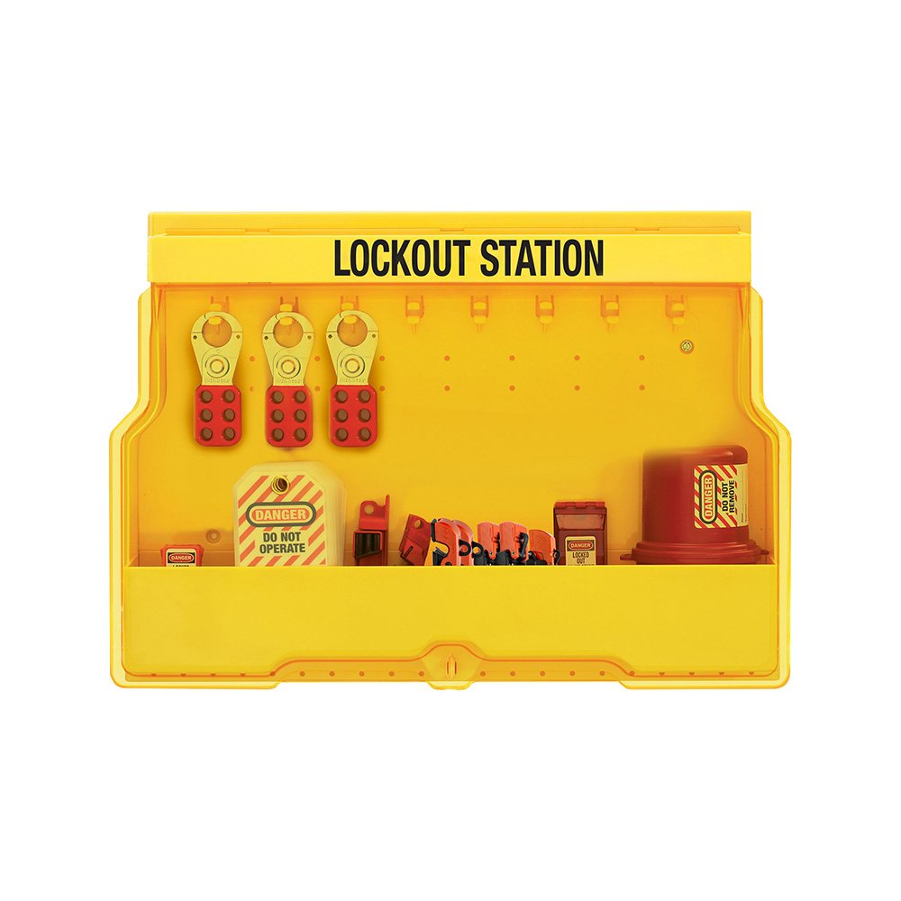 Master Lock Elect. Loto Wall Stationhasps Tags Devices