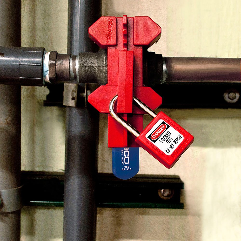 Master Lock Adjustable Ball Valve Lockout 1 2" TO 2" Valves