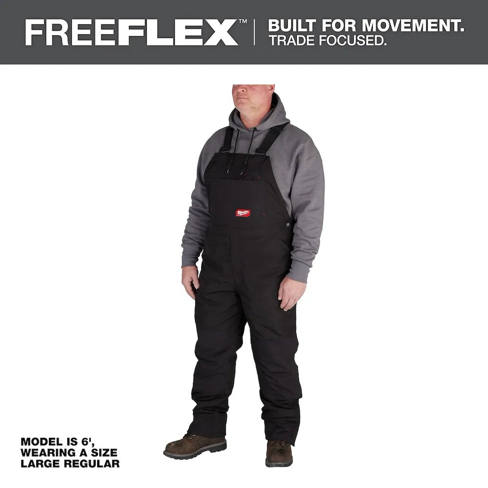 Milwaukee Tool Freeflex Insulated BIB Overalls - Black XLS