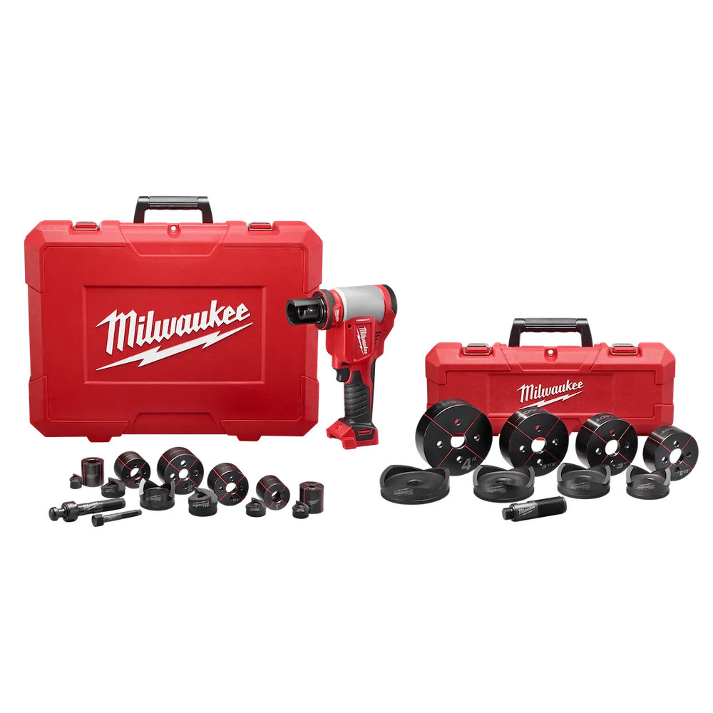 Milwaukee Tool M18 Force Logic 10 TON Knockout Tool 1/2" TO 4"