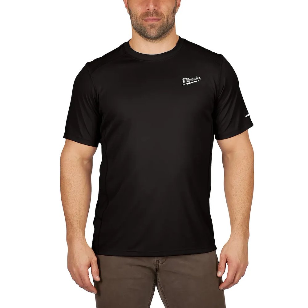 Milwaukee Tool Workskin Lightweight Shirt-short Sleeve-black 3X