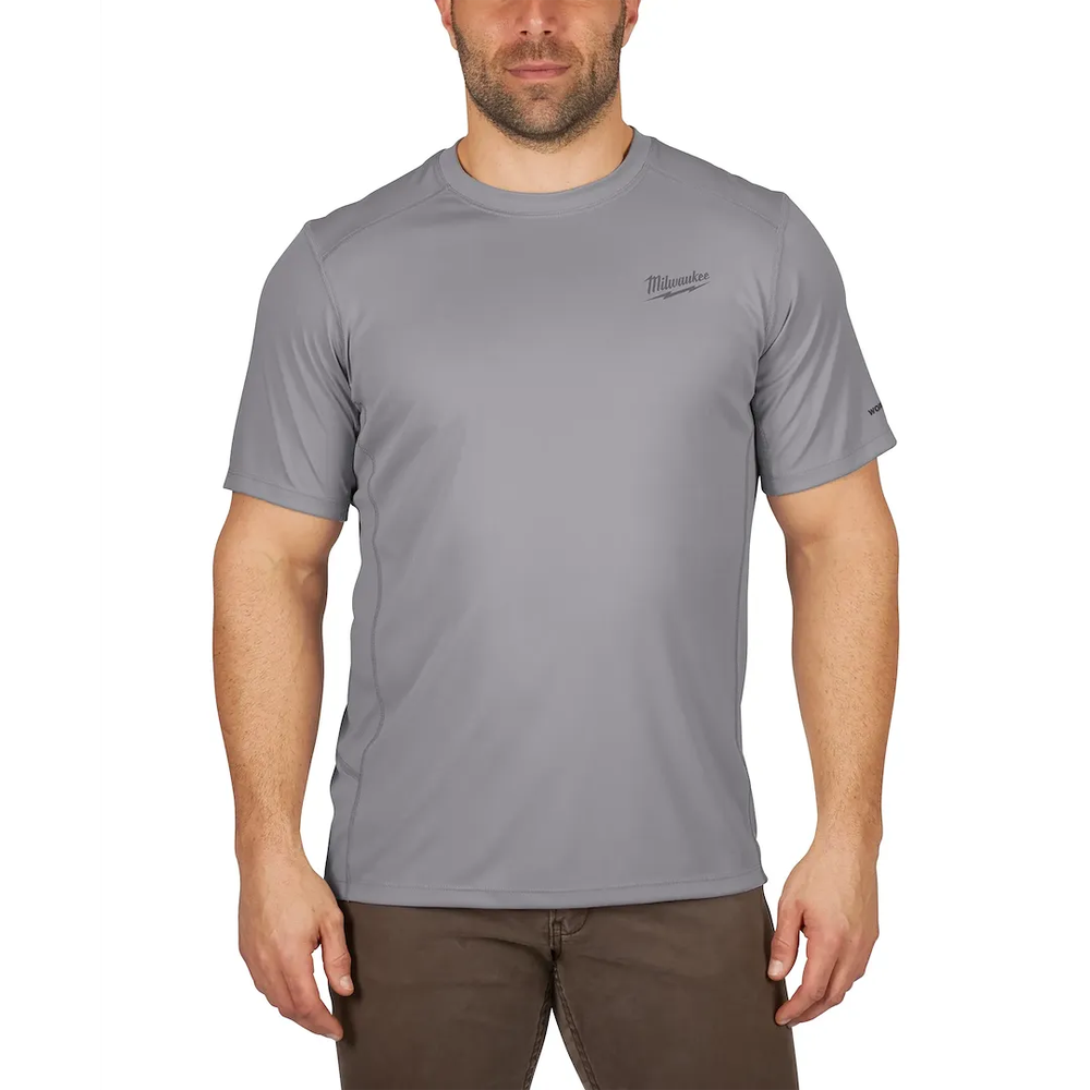 Milwaukee Tool Workskin Lightweight Shirt-short Sleeve-gray 3X