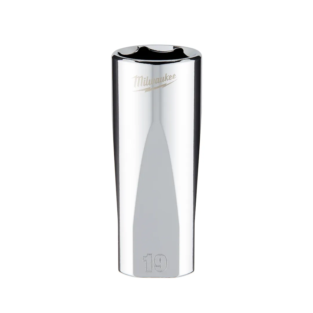 Milwaukee Tool 3/8 IN. Drive 19MM Metric 6-POINT Deep Socket