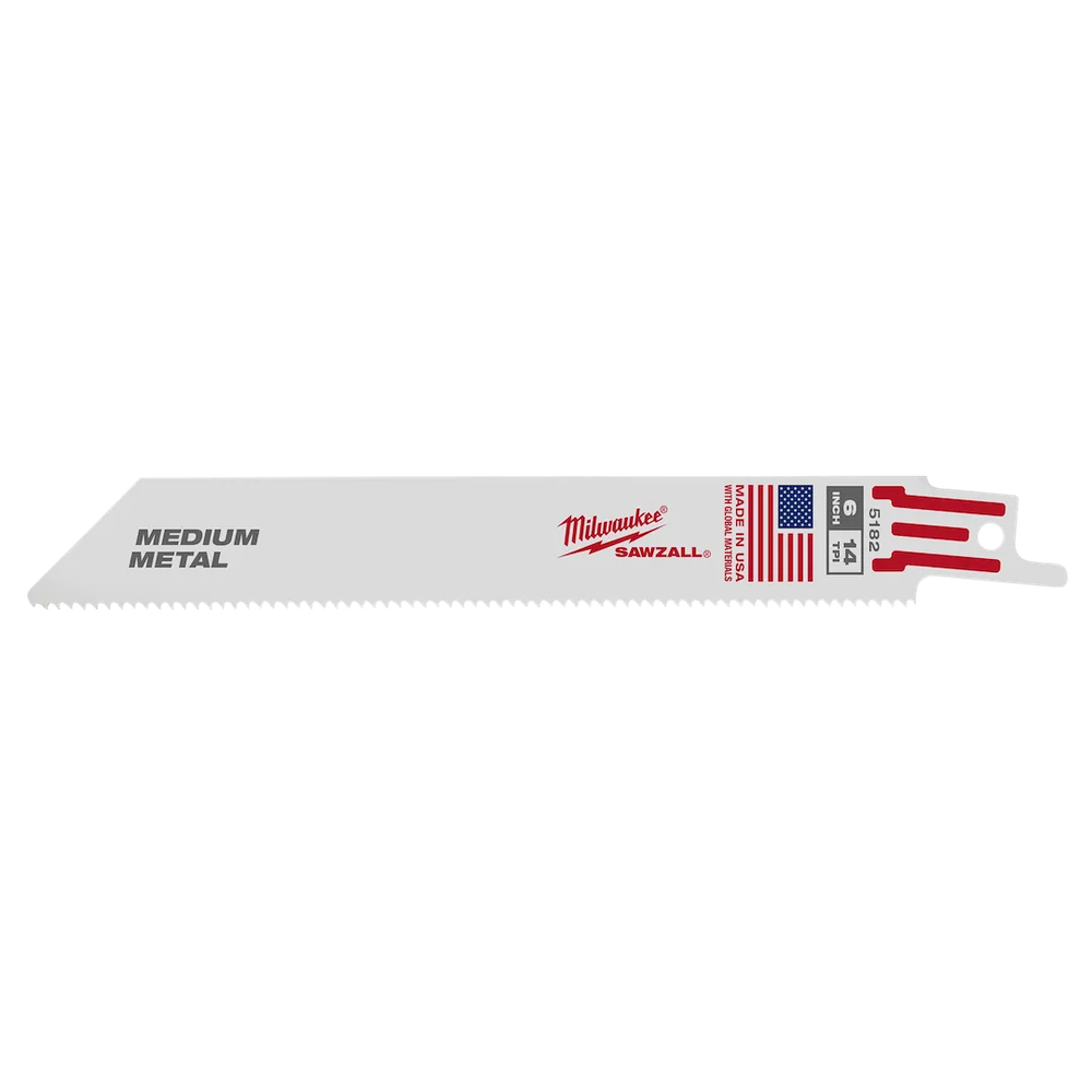 Milwaukee Tool 6" 14TPI Supersawzll BLA, 5/Pack