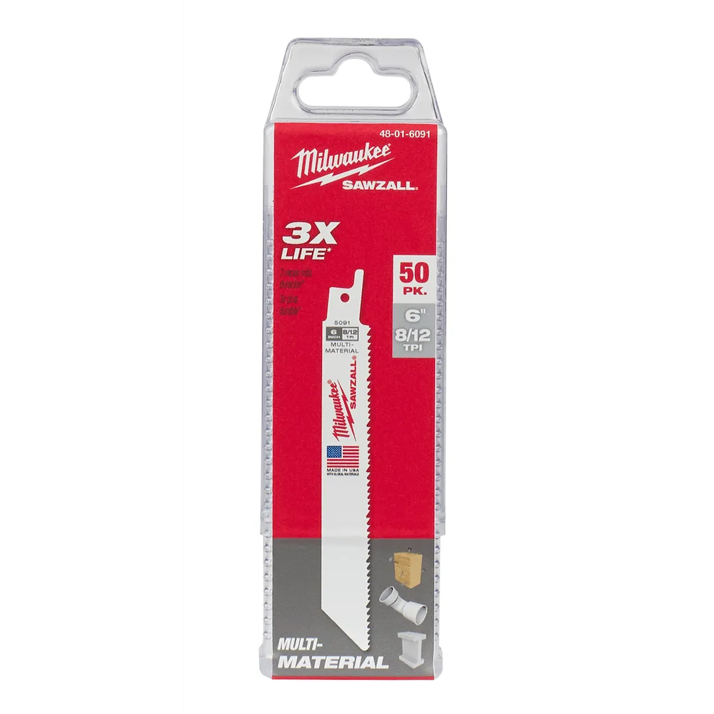 Milwaukee Tool Super Sawz 8/12T 6L-50PK, 50/Box