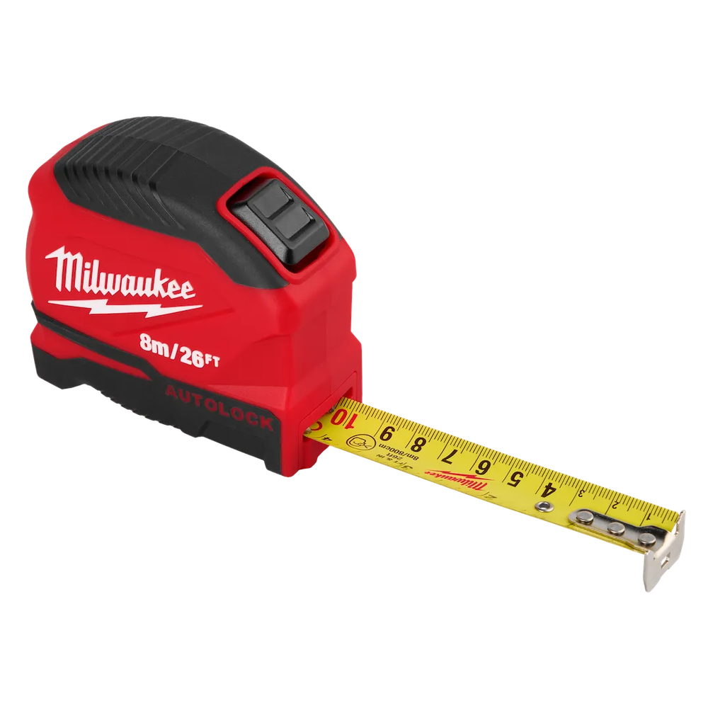 Milwaukee Tool 8M/26FT Auto-lock Tape Measure, 5/Pack
