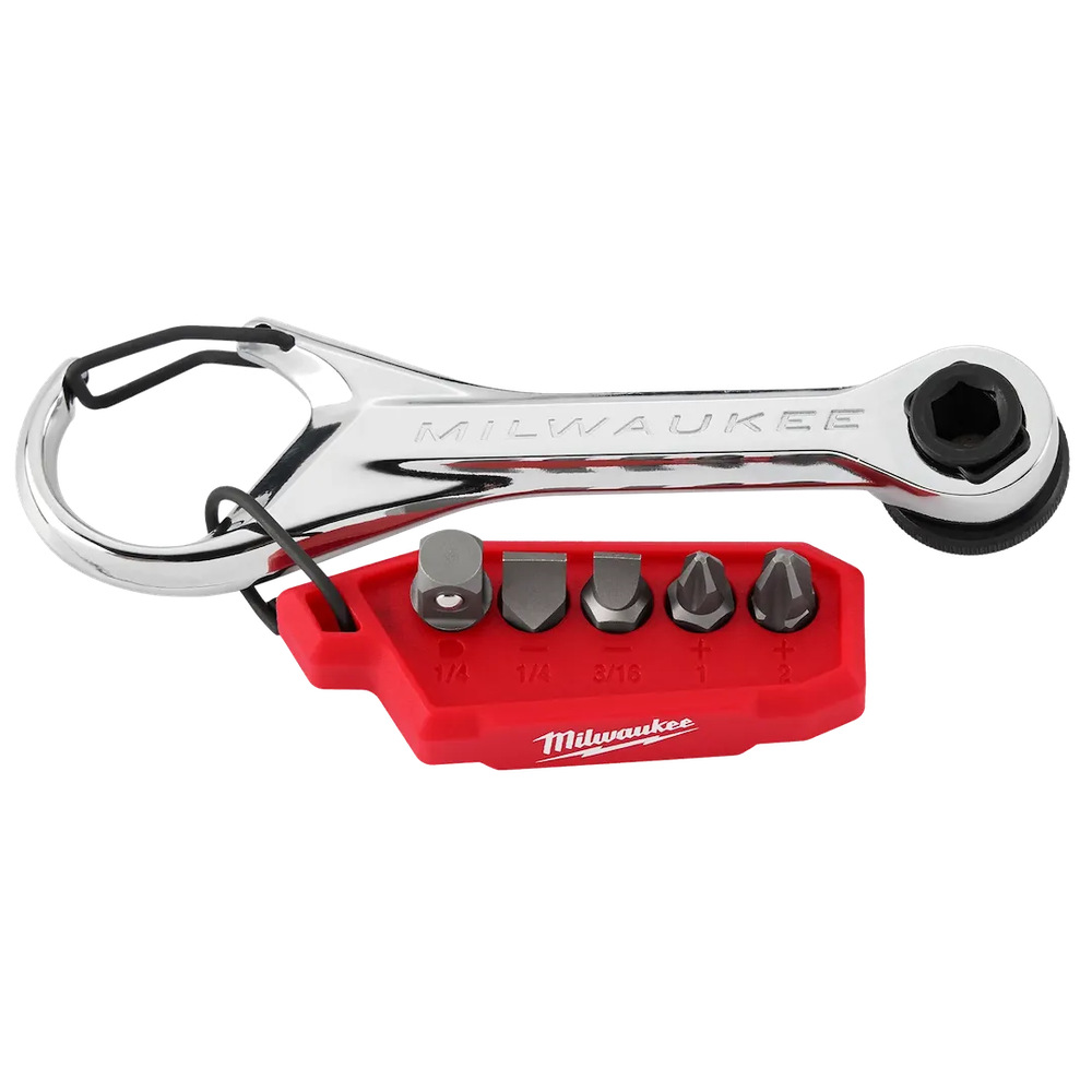 Milwaukee Tool 7-IN-1 Multi-bit Mini Ratchet