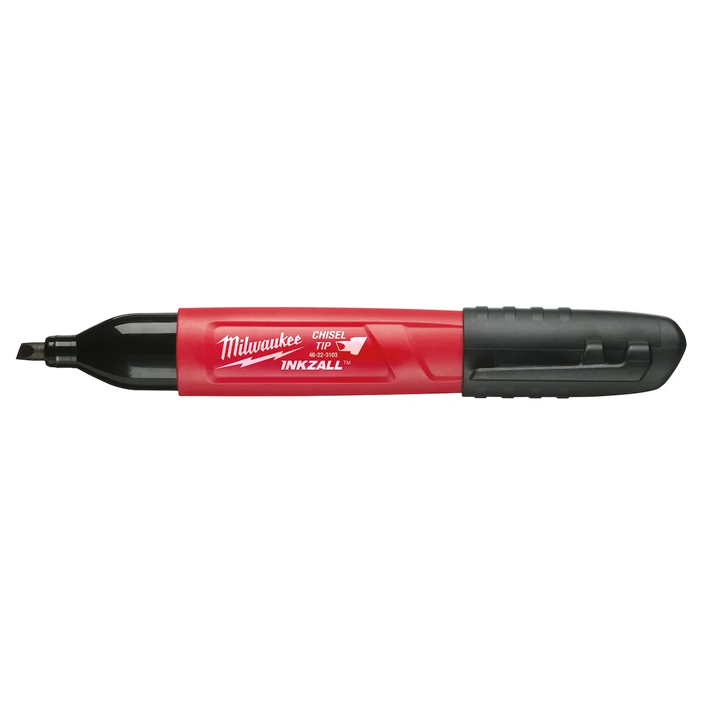 Milwaukee Tool Inkzall Black Chisel Tipmarker